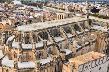 Fototapeta premium Tortosa Cathedral, Tarragona (Spain)