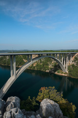 Fototapeta na wymiar Krka bridge