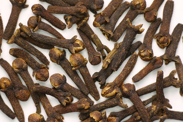 Spicy clove seeds close-up. Macro.