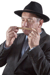 Men Portrait with Cigar
