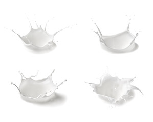 milk splash drop white liquid - obrazy, fototapety, plakaty