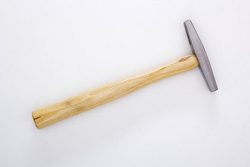 Hammer with a wooden handle