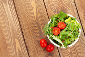 Healthy salad with tomatoes