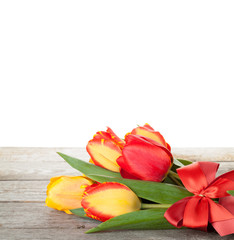 Fresh tulips bouquet