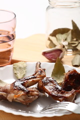 Coniglio cotto al forno
