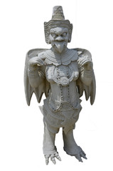 Fototapeta na wymiar Chinese Ship Ballast stone figurines of Wat Arun ratchawararam