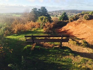 bench in the countryside