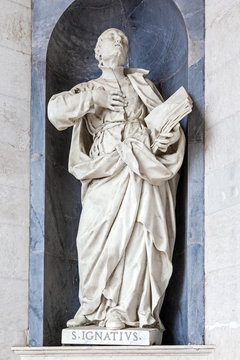 Saint Ignatius of Loyola Italian Baroque sculpture