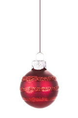 Rote Weihnachtskugel