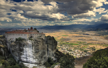 Fototapeta na wymiar The Varlaam monastery Meteora complex in Greece