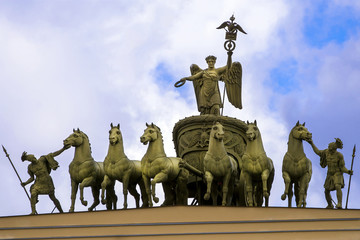 Obraz premium Triumphal Arch Of General Staff Building In Saint Petersburg