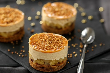 délice de pomme poire caramel sur pain d'épice 6