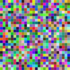 Abstract digital colorful pixels seamless pattern background