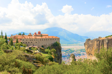 Fototapeta na wymiar The Holy Monastery of St. Stephen, Meteora, Greece