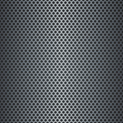 Silver metallic grid background