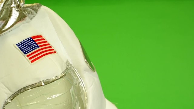 astronaut helmet - embroidered American flag - clothes