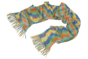 long  multicolored scarf