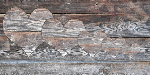 herzen aus holz