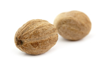 two nutmeg isolated