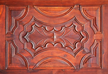 Brown wood panel