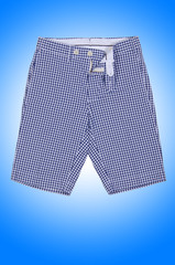 Male shorts isolated on the white background