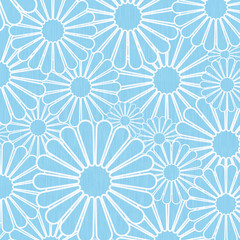 blue flower design