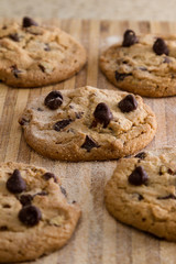 fresh backed chocolate chip cookies
