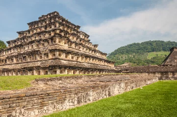 Foto auf Acrylglas Antireflex Pyramide der Nischen, El Tajin, Veracruz (Mexiko) © Noradoa
