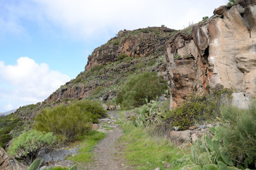 Wanderweg im Santiago-Tal