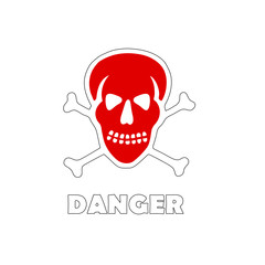 red skull illustration