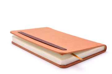 notebook for records on a white background