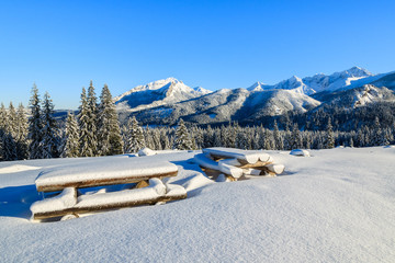 Winter landscape of Rusinowa polana, Tatra Mountains, Poland © pkazmierczak