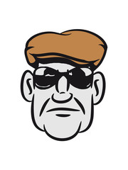 Gangster böse mütze sonnenbrille
