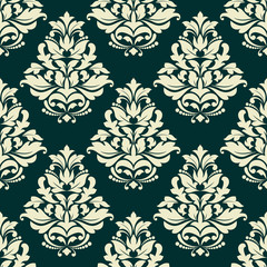 Damask seamless pattern background