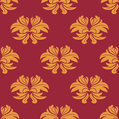 Simple bold arabesque seamless pattern