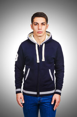 Fototapeta premium Male sweater isolated on the white