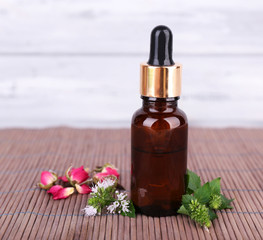 Essential oil with different medicine plants,