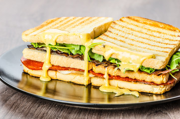 Three floor Panini toast