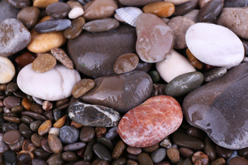 Sea stones as background