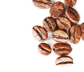 Coffee beans, isolated on white