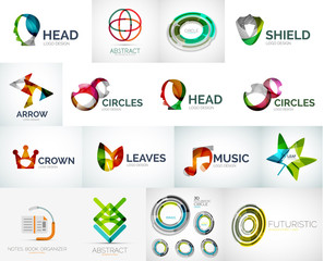 Abstract company logo vector collection