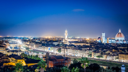 Night over the Florence, Italy