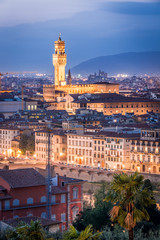 Obraz premium Night view of Florence, Italy