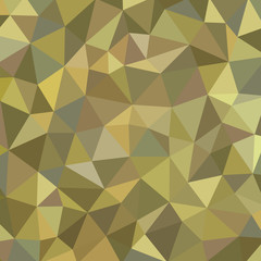 Geometric polygonal background - vector pattern. Khaki color.