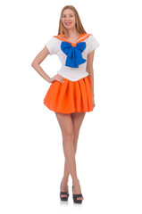 Young woman in fashion concept