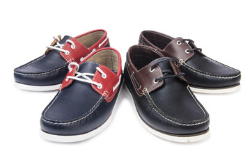 Male shoes isolated on white