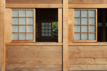Open window in Japanese style