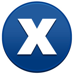 Big Blue X Button