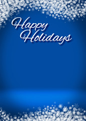 Happy Holidays Winter Background