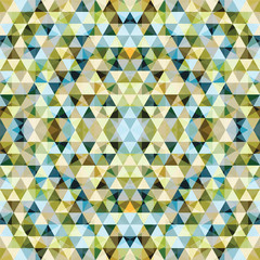 Triangular Mosaic Colorful Background